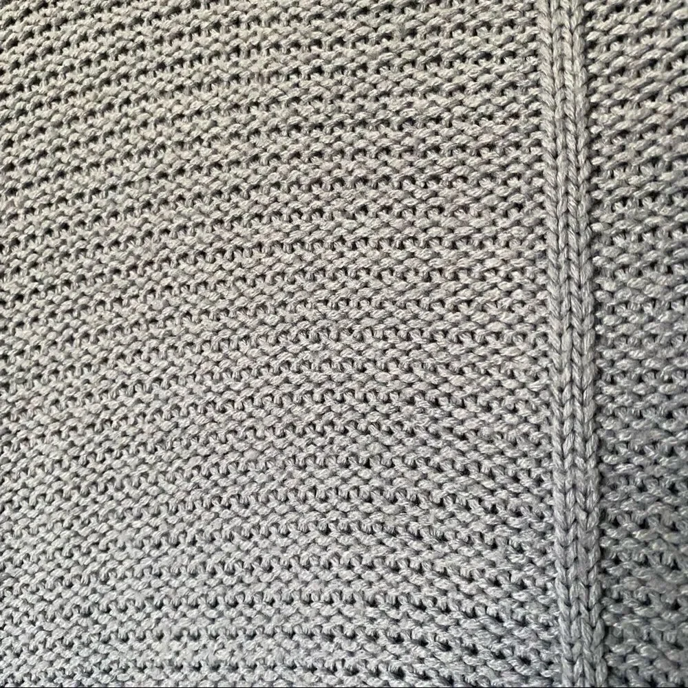 Blue Hi-Lo Knit Sweater  - Picture 5 of 5